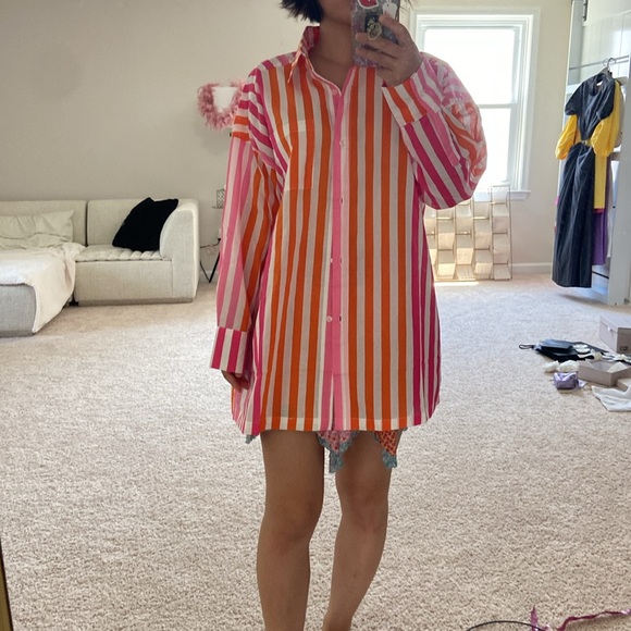 Beach Riot striped button up. S/M - Picture 10 of 14